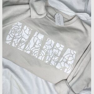 MAMA floral Sweatshirt- Bella and canvas by Josie Mae handmade